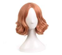 Anime Game Persona 5 Haru Okumura Cosplay Wig Halloween Play Short Curly Wig Party Stage Hair+Wig Cap