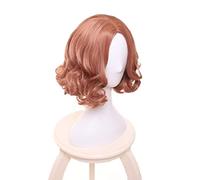 Anime Game Persona 5 Haru Okumura Cosplay Wig Halloween Play Short Curly Wig Party Stage Synthetic Hair