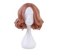 Anime Game Persona 5 Haru Okumura Cosplay Wig Halloween Play Short Curly Wig Party Stage Synthetic Hair