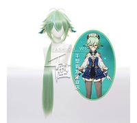 Anime Game Project Sugar Green Ombre Long Cosplay Wig Synthetic Hair Halloween Party Wigs Perruque