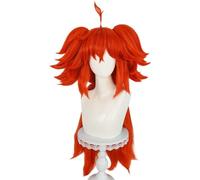 Anime Game Zenless Zone Zero Koleda Belobog Cosplay parrucca rossa doppia coda di cavallo treccia parrucche per capelli lunghi per gli uomini festa di Halloween gioco di ruolo parrucca Cap