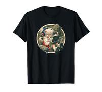 Anime Gamer Ragazza Laptop Controller Cuffie Maglietta