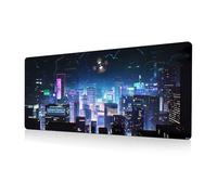 Anime Gaming Pad City Extended Large Desk Mat Big Pad Base in gomma antiscivolo Cucito Bordo Lungo Scrivania Gaming