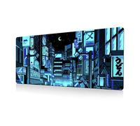 Anime Gaming Pad City Extended Large Desk Mat Big Pad Base in gomma antiscivolo Cucito Bordo Lungo Scrivania Gaming