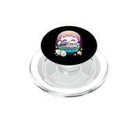 Anime Gatto Che Mangia Ramen Retrò Kawaii Gatto Ramen PopSockets PopGrip per MagSafe