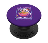 Anime, gatto Ramen che mangia il gatto di Ramen, anime, romen PopSockets PopGrip Adesivo