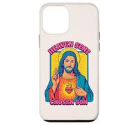 Anime Gesù Sacro Cuore Cristiano Retro Pop Art Custodia per iPhone 12 mini