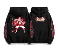 Anime Giapponese Fairy Tail Felpe con Cappuccio per Uomo E Donna Casual Harajuku Maniche Lunghe 2D Stampate Kawaii Stile Preppy Felpa Y2k Cartoon Top (Color 01,M)