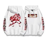 Anime Giapponese Fairy Tail Felpe con Cappuccio per Uomo E Donna Casual Harajuku Maniche Lunghe 2D Stampate Kawaii Stile Preppy Felpa Y2k Cartoon Top (Color 05,S)