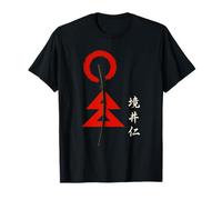Anime Giapponese Spirits Samurai Sword Warrior Woodblock Art Maglietta
