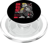 Anime giapponese Streetwear Samurai Cat Cyberpunk Y2K PopSockets PopGrip per MagSafe
