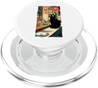 Anime giapponesi - Negozio di ramen gatto nero estetica Lo-Fi PopSockets PopGrip per MagSafe