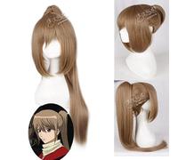 Anime Gintama Parrucca Cosplay Gintoki Sakata Terakado Tsu Kagura Costume Cosplay Parrucche Argento Bianco Viola Parrucca Cosplay + Protezione Parrucca Taglia Unica Pl-210-2 L