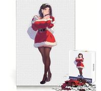 Anime Girl Christmas Puzzle da 1000 pezzi per adolescenti Esercizi di logica Divertimento tranquillo Bordi puliti Regalo festivo (50x75cm)