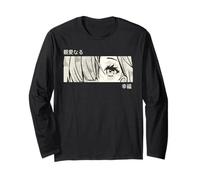 Anime Girl Eyes - Japan Culture Art - Japanese Aesthetic Maglia a Manica