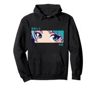 Anime Girl Eyes Pastel Aesthetic Otaku Art Felpa con Cappuccio
