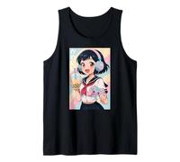 Anime Girl Gamer Gioco Giapponese Tutto Il Giorno Waifu Giappone Boba Tea Canotta