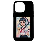 Anime Girl Gamer Gioco Giapponese Tutto il Giorno Waifu Giappone Boba Tea Custodia per iPhone 14 Pro Max