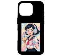 Anime Girl Gamer Gioco Giapponese Tutto il Giorno Waifu Giappone Boba Tea Custodia per iPhone 16 Pro