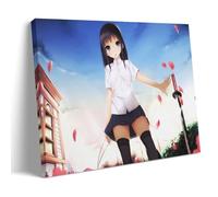 Anime Girl Holding A Samurai Sword Living Room Wall Art 50 x 75 cm