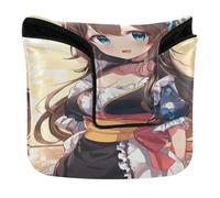 Anime Girl Maid Cute Putter Mallet Cover Chiusura Magnetica Putter Headcovers per la maggior parte delle marche PU Pelle Impermeabile