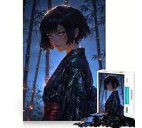 Anime Girl | Puzzle Spirito della Foresta Mistica 1000 pezzi Allenamento mentale Divertente Componenti robusti e precisi Tempo libero avvincente per interni accoglienti (38x26cm)
