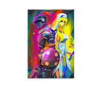Anime Goblin Slayer And Sword Maiden Oil Painting Art da parete, decorazione moderna per camera familiare, 50 x 75 cm