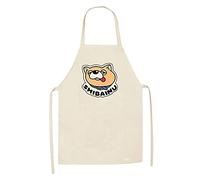 Anime Gokushufudo Grembiule The Way of The Househusband Grembiule Giapponese Shiba Inu Stampa Grembiule Tether Scamiciato Lavaggio Dei Piatti Da Forno Gokushufudo Costume Cosplay 80 cm * 66 cm