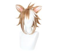 Anime Gorou Cosplay Parrucca, con due Orecchie Capelli Corti Parrucche per Halloween Costume Partito Accessori