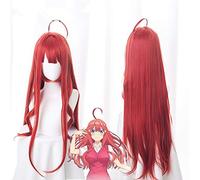 Anime Gotoubun No Hanayome The Quintessential Quintuplets Itsuki Nakano Cosplay Wigs Long Heat Resistant Synthetic Wig + Wig Cap KUZW014e