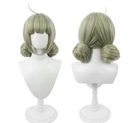 Anime Gushing Over Magical Girls Araga Kiwi Cosplay parrucca verde chiaro capelli corti Halloween Party Role Play parrucca Cap