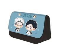 Anime Haikyu!! Astuccio per cancelleria Shoyo Hinata, astuccio 3D, cartone animato, grande capacità, adatto per ragazze e ragazzi, regalo di tipo 1, 22 x 13 x 7,5 cm, Tipo 6., 22*13*7.5CM, Sacchetto
