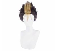 Anime Haikyuu Karasuno Highschool Pallavolo Club Yu Nishinoya Black Brown Cosplay Parrucca gioco di ruolo Ponytails 30 cm