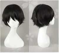 Anime Haikyuu!! Keiji Akaashi Short Black Hair Anime The Future Diary Yukiteru Amano Heat Resistant Cosplay Wig + Wig Cap