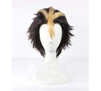 Anime Haikyuu !! Parrucca Cosplay resistente al calore corta marrone e bionda Nishinoya Yuu + cappuccio parrucca gratuito taglia unica