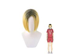 Anime Haikyuu !! Parrucche Nekoma Kenma Kozume Parrucca corta Costume Cosplay Resistente al calore Capelli sintetici Parrucche Haikiyu