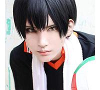 Anime Haikyuu!! Volleyball Tobio Kageyama Short Black Cosplay Costume Wig Heat Resistant wig