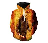 Anime Halloween uccide felpe con cappuccio Michael Miles Halloween Horror Style Pullover Felpa con cappuccio da uomo e da donna stampata Halloween Felpa, Tipo 2, 5X-Large