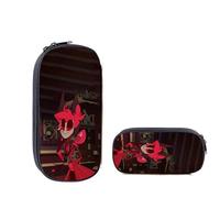 Anime Hazbin Hotel Astuccio Alastor Angel Dust Charlie Bag Grande Capacità Cartone Animato Matite Pouch Cancelleria Organizer Box per Ragazze Ragazzi Studenti Scuola, Tipo 7., 21.5*5.5*10cm
