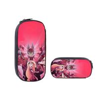 Anime Hazbin Hotel Astuccio Alastor Angel Dust Charlie Bag Grande Capacità Cartone Animato Matite Pouch Cancelleria Organizer Box per Ragazze Ragazzi Studenti Scuola, Tipo 5, 21.5*5.5*10cm