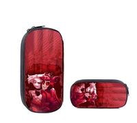 Anime Hazbin Hotel Astuccio Alastor Angel Dust Charlie Bag Grande Capacità Cartone Animato Matite Pouch Cancelleria Organizer Box per Ragazze Ragazzi Studenti Scuola, Tipo 2, 21.5*5.5*10cm