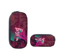 Anime Hazbin Hotel Astuccio Alastor Angel Dust Charlie Bag Grande Capacità Cartone Animato Matite Pouch Cancelleria Organizer Box per Ragazze Ragazzi Studenti Scuola, Tipo 12., 21.5*5.5*10cm