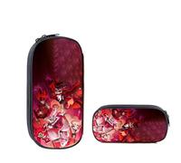 Anime Hazbin Hotel Astuccio Alastor Angel Dust Charlie Bag Grande Capacità Cartone Animato Matite Pouch Cancelleria Organizer Box per Ragazze Ragazzi Studenti Scuola, Tipo 3, 21.5*5.5*10cm