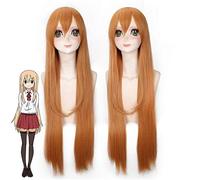 Anime Himouto! Parrucca Cosplay Umaru-chan Doma Umaru Parrucca Umaru Doma Costume Play Parrucca Parrucche sintetiche lunghe dritte arancioni