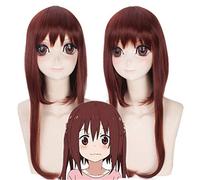 Anime Himouto! Umaru-chan Nanan Ebina per donna parrucca cosplay marrone capelli lunghi dritti sintetici per parrucche da festa in costume