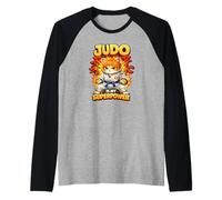 Anime: Il Judo È Il Mio Superpotere - Il Simpatico Gattino Maglia con Maniche Raglan