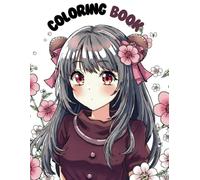 Anime inspired Colouring book