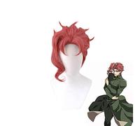 Anime JOJO Kakyoin Noriaki Kakyouin Parrucca Costume Cosplay JOJO La bizzarra avventura Resistente al calore Capelli sintetici Uomini Parrucche corte