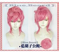 Anime JoJo's Bizarre Adventure Golden Wind Trish Una Cosplay Wig Short Heat Resistant Synthetic Hair Wig + Wig Cap + A bun