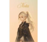 Anime Journal: Golden Thoughts - Fantasy Notizbuch für Kreatives Schreiben & Ideen: Liniertes Tagebuch und Geschenkidee für Anime- und Fantasy-Fans - 120 Seiten, liniert, 6x9 Zoll